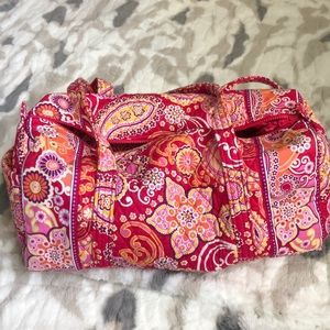 Bubble Gum pink Vera Bradley small duffle.